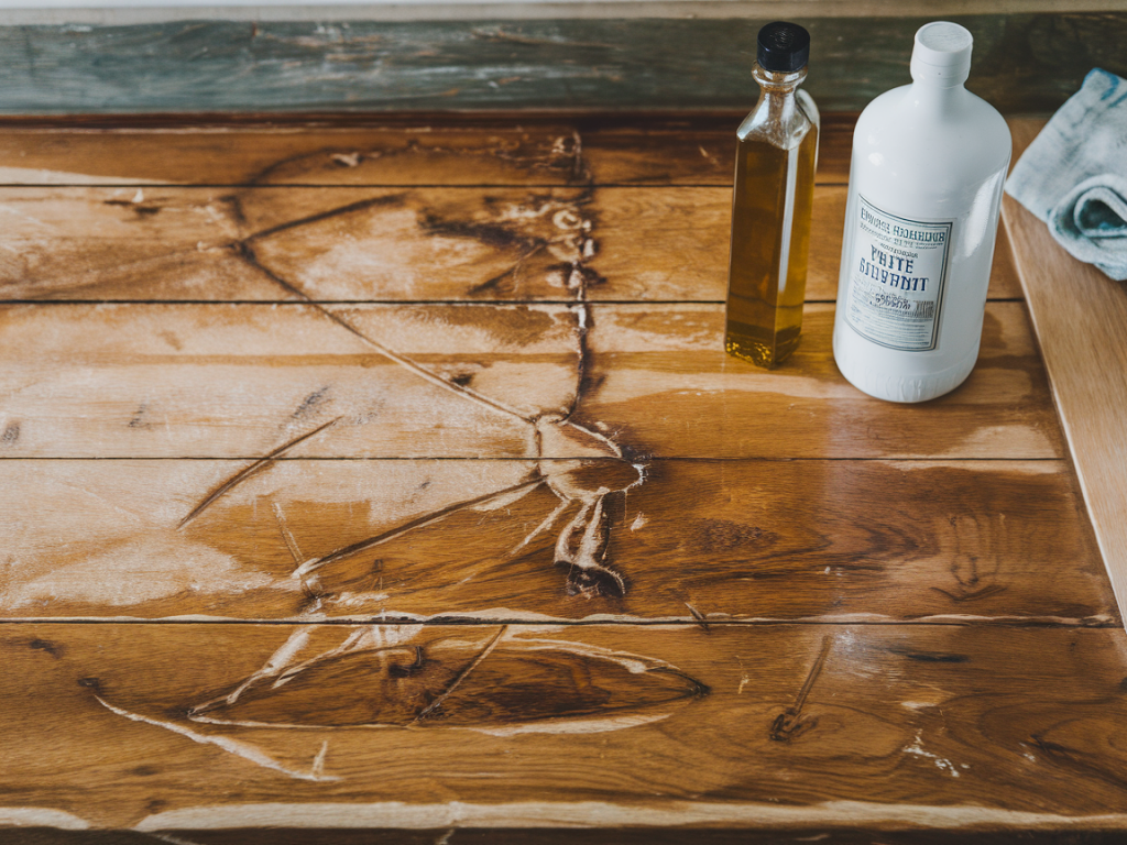 How to revive a dried‑out beeswax finish on wooden countertops with olive oil, white spirit, and a two‑step buffing method