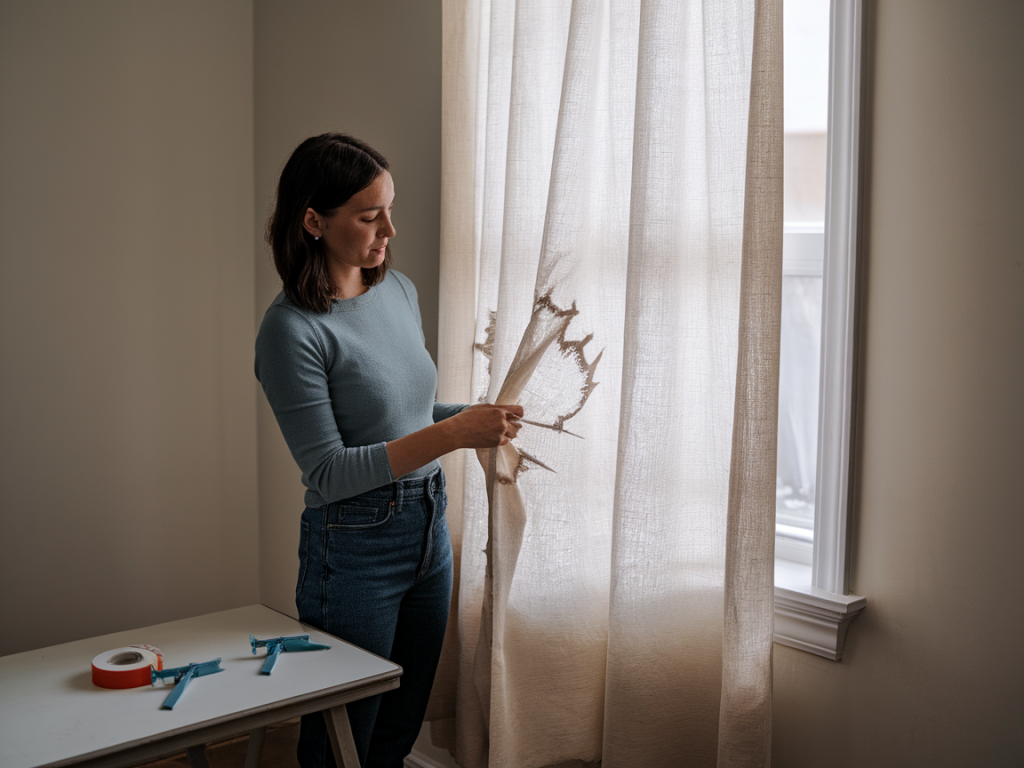 How to mend torn curtains in 30 minutes using no‑sew hem tape and ikea curtain clips