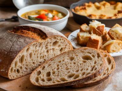 How to turn a loaf of day-old sourdough into three comforting dinners in under 25 minutes