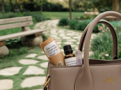 Build a two-minute breathing-break kit for your handbag that calms panic within minutes