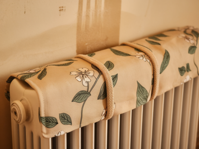 How to hide a radiator stain without painting: a renter-friendly fabric cover you can make in 30 minutes