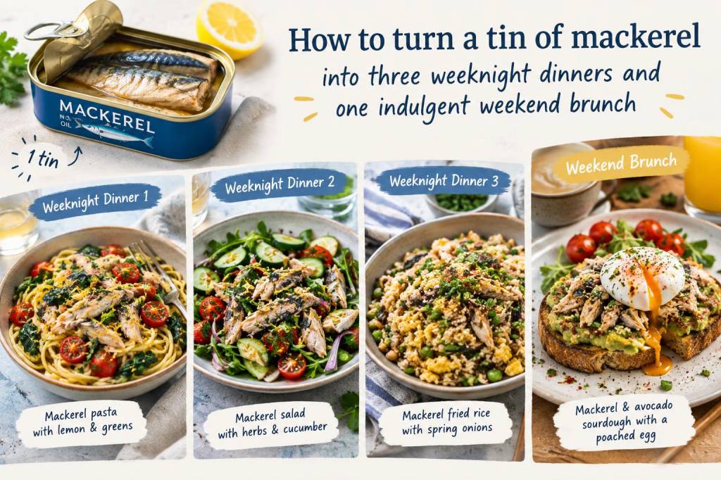How to turn a tin of mackerel into three weeknight dinners and one indulgent weekend brunch