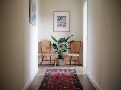 How to transform a narrow hallway into a welcoming space with a £50 Ikea runner and simple styling