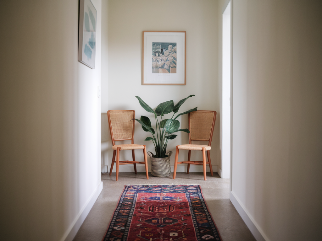 How to transform a narrow hallway into a welcoming space with a £50 Ikea runner and simple styling